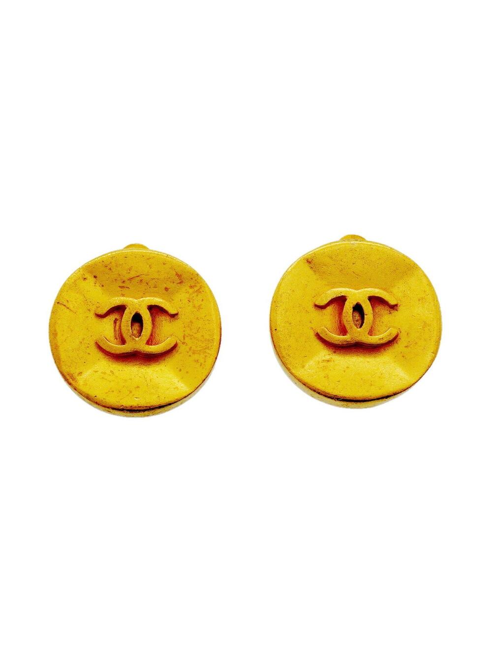 Chanel Cc Logo Clip-On Earrings Metal #343261C58B